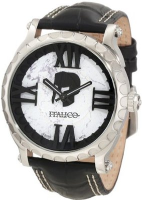 Italico ITCS03-F Colosseum White Marbleized Dial Leather