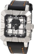 Italico ITGA02-F Gladiatore Square Silver Dial Luminous Black Leather