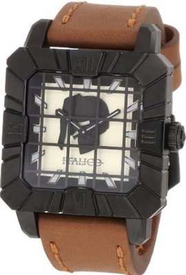 Italico ITGP03-F Gladiatore Sqaure Black IP Cream Dial Luminous Leather