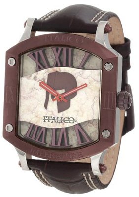 Italico ITIB03-F Imperatore Tonneau Bronze IP Brown Leather