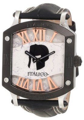 Italico ITIP02-F Imperatore Tonneau Black IP Black Leather