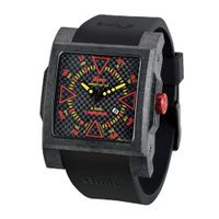 iTime Unisex Quartz with Black Dial Analogue Display and Black Silicone Strap MC4300-C-MC01