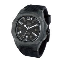 iTime Unisex Quartz with Black Dial Analogue Display and Black Silicone Strap PH4900-C-PH01T