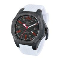 iTime Unisex Quartz with Black Dial Analogue Display and White Silicone Strap PH4900-C-PH03R