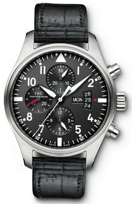 IWC Pilot Black Dial Chronograph Automatic