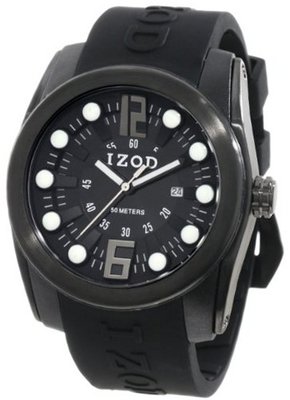 IZOD IZS1/2 BLK/BLK Sport Quartz 3 Hand