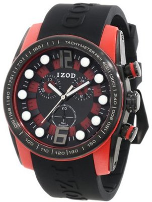 IZOD IZS2/3 BLK/RED Sport Quartz Chronograph