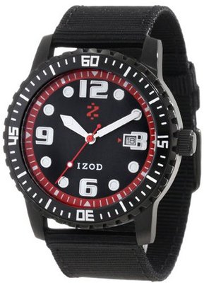 IZOD IZS3/3 BLK/RED Sport Quartz 3 Hand