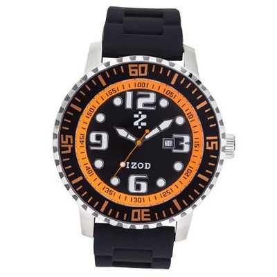 IZOD IZS4/3 BLK/ORANGE Sport Quartz 3 Hand