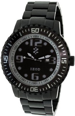 Izod IZS5/2.BLACK.BLACK Black Stainless-Steel Quartz with Black Dial