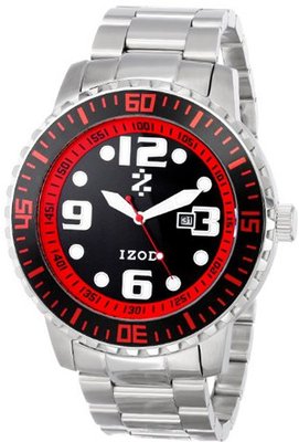 IZOD IZS5/4 BLK/RED Sport Quartz 3 Hand