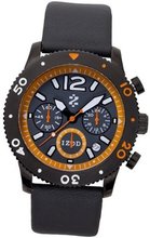 Izod IZS6/1.BLACK.ORANGE Black Leather Quartz with Orange Dial