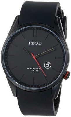 IZOD Unisex IZS7/1 Black Sport Quartz 3 Hand