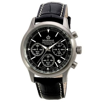 uJ-Axis MARSHAL es to 10 BAR chronograph MRZ004-LBK  