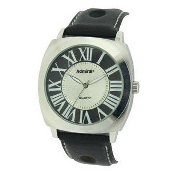 Admiral Gents Analogue Black Ventilated Strap Fashion ADM01/B