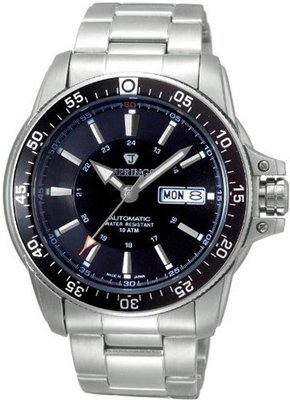 Automatic Sports with Silver Band and Black Dial