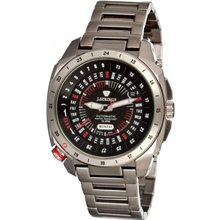 J Springs Automatic Retro Future (Black Dial; Steel Silver Band)