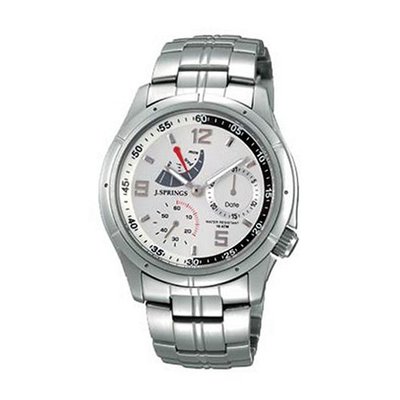 J Springs BLM002 Sports Retrograde Multi Calendar Silver