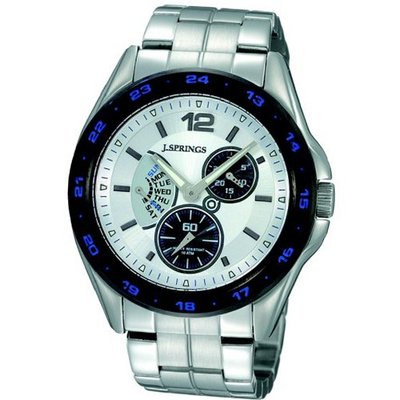 uJ Springs Retrograde with Black / Blue Dial 