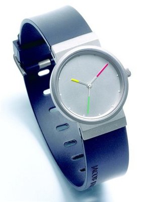 Jacob Jensen 651 Titanium Series Titanium Case Black Band Gray Dial