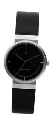 Jacob Jensen 890 Dimension Series Stainless Steel Case Black Band Black Dial
