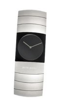 Jacob Jensen Arc Series Quartz with Black Dial Analogue Display and Silver Titanium Strap 580