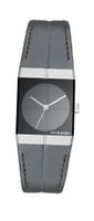 Jacob Jensen Icon Series Quartz with Black Dial Analogue Display and Grey Leather Strap 240