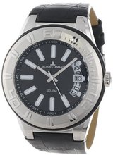 Jacques Lemans 1-1770A Miami Sport Analog Black Leather Strap