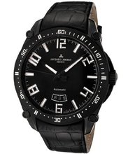 Jacques Lemans GU333C Geneve Silver/Gold/Black Leather