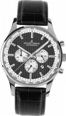 Jacques Lemans Quartz Classic 1-1735E with Leather Strap