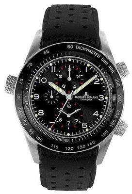 Jacques Lemans Turnable Dualtime Chronograph 1-1515A