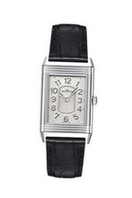 uJaeger-LeCoultre Jaeger LeCoultre Grande Reverso Ultra Thin White Dial Black Leather Ladies Q3208422 
