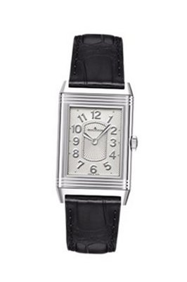 uJaeger-LeCoultre Jaeger LeCoultre Grande Reverso Ultra Thin White Dial Black Leather Ladies Q3208422 