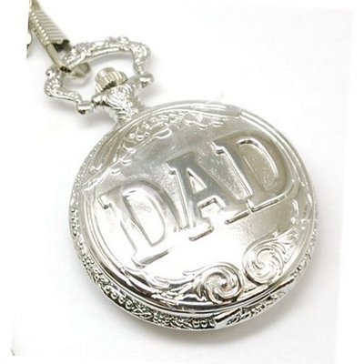 Fathers Day Gift Jakob Strauss Silver Tone ' DAD ' Gents Pocket JAST12