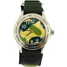 Jakob Strauss Gents 'Around The World' Army Green Velcro Strap JAST04