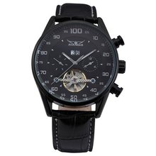AMPM24 Automatic Mechanical Date Day Sport Tourbillon Black Leather Wrist PMW049