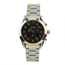Jaragar 6 Hands Hand wind Chrongraph Black Dial Mechanical Wrist