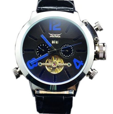 Jaragar Allochroic Glass Tourbillion Bule Numberals  Mechanical