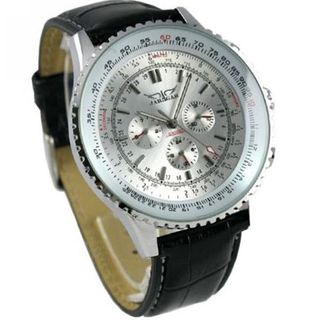 Jaragar Mechanical Chronograph Stainless Steel Silver Dial