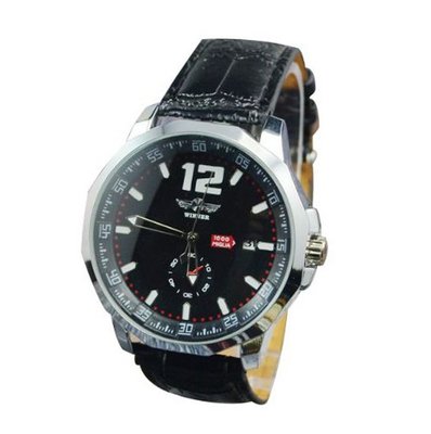 Jaragar Mechanical Day Black Dial