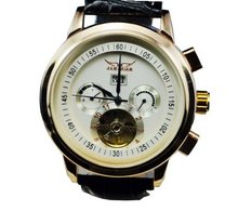 Jaragar Tourbillon Chrongraph Stainless Steel Hand wind Mechanical