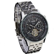 Jaragar Tourbillon Chrongraph Stainless Steel Hand wind Mechanical
