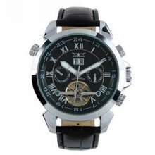 Jaragar Tourbillon Date/Day Stainless Steel Hand wind Mechanical
