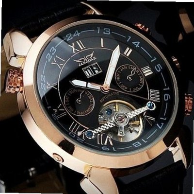Luxery Automatic Mechanical Date Tourbillon Wrist Glod