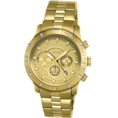 JBW J6259B Cruiser Chronograph Brushed Gold-Plated Diamond