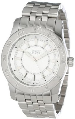 JBW J6271A Stainless Steel Oversized Bold Bezel Diamond