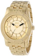 JBW J6271B 18K Gold-Plated Stainless Steel Oversized Bold Bezel Diamond