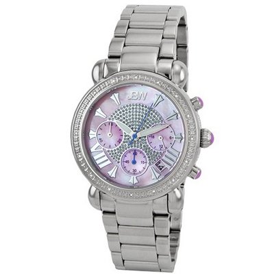 JBW JB-6210-F "Victory" Pink Stainless Steel Diamond
