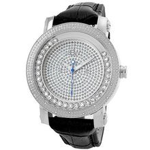JBW JB-6211L-G "Hendrix" Stainless Steel Multi-Function Leather Diamond