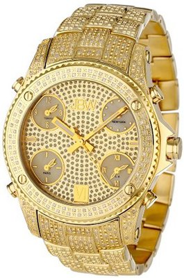 JBW JB-6213-A "Jet Setter" Gold Five Time Zone Diamond